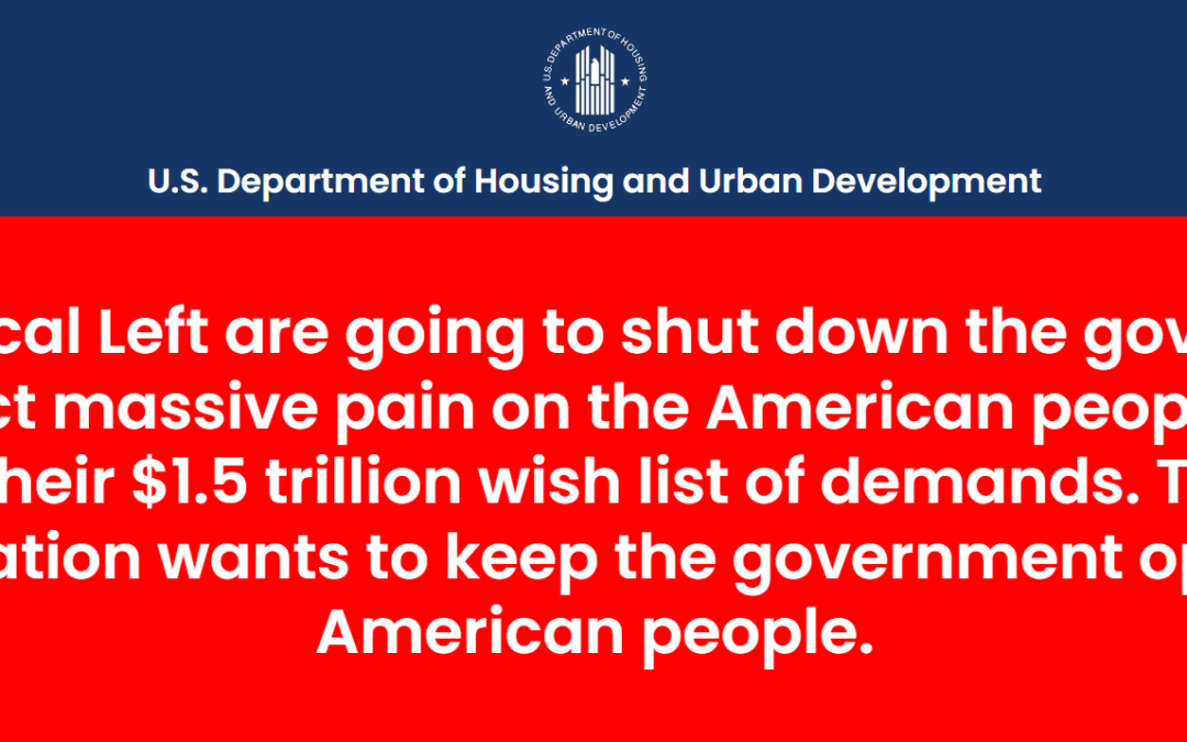 HUD blames “Radical Left” amidst fair housing pullback